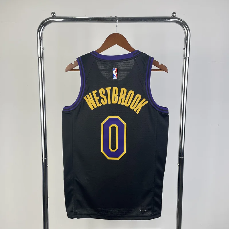 2024 Season NBA Los Angeles Lakers jersey  city version #0 Westbrook