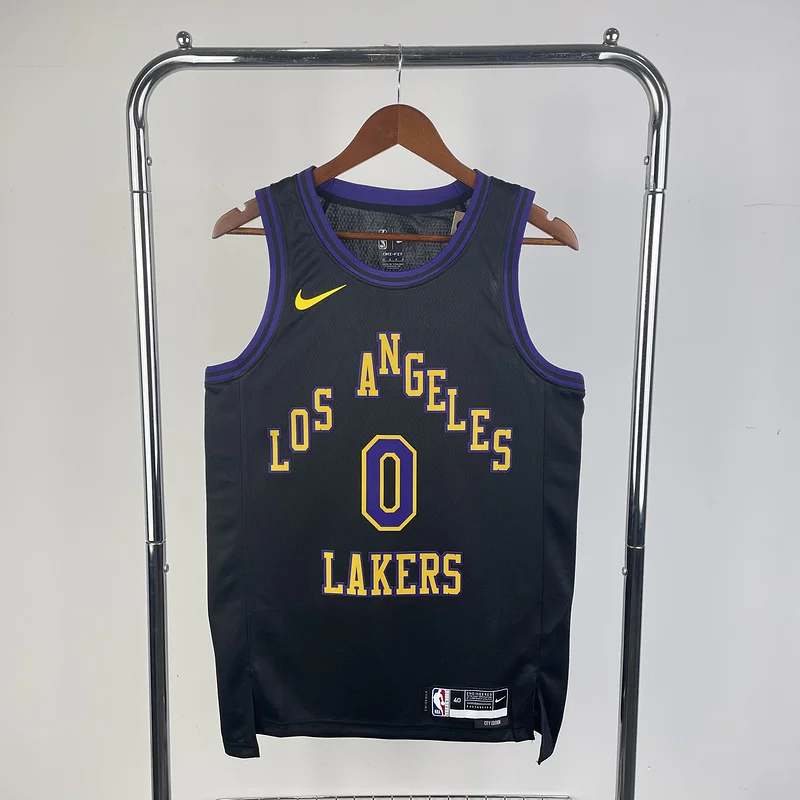 2024 Season NBA Los Angeles Lakers jersey  city version #0 Westbrook