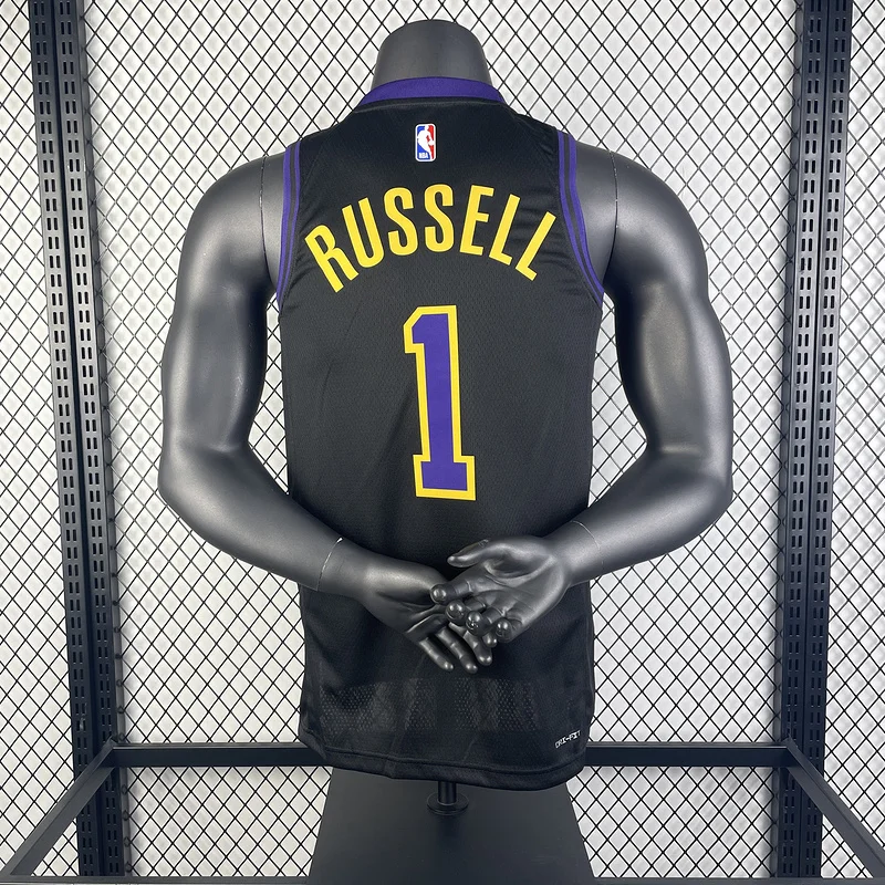 2024 Season NBA Los Angeles Lakers jersey  city version #1 Russell