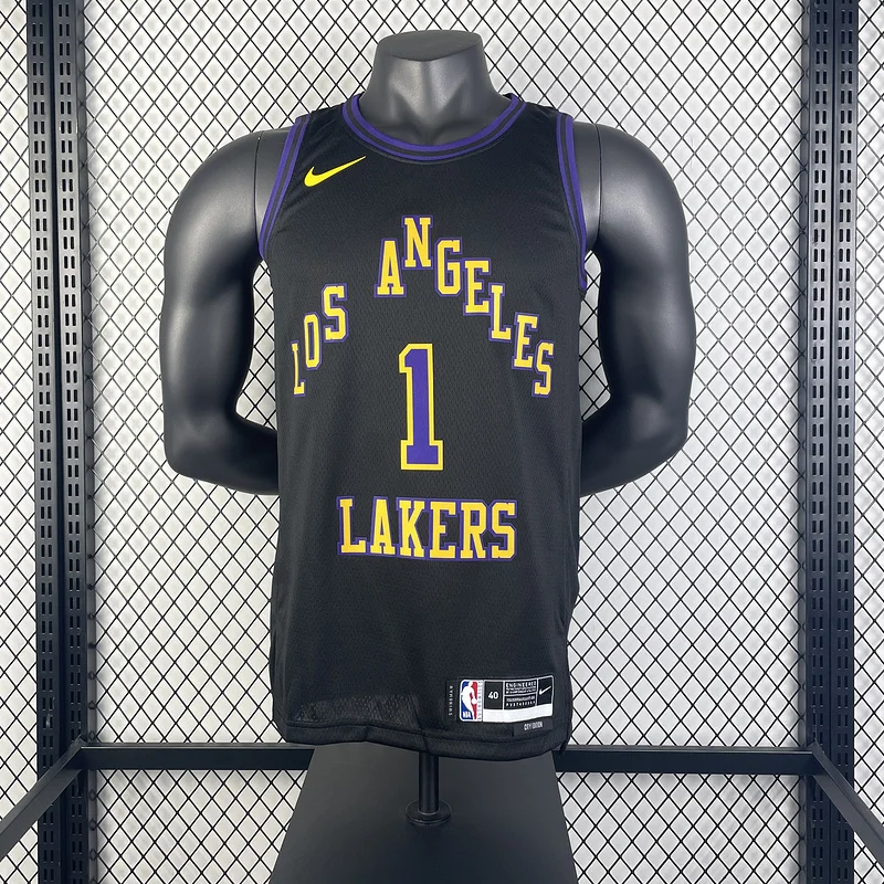 2024 Season NBA Los Angeles Lakers jersey  city version #1 Russell