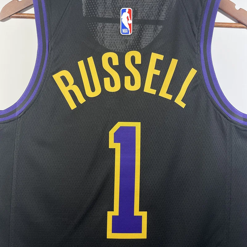 2024 Season NBA Los Angeles Lakers jersey  city version #1 Russell