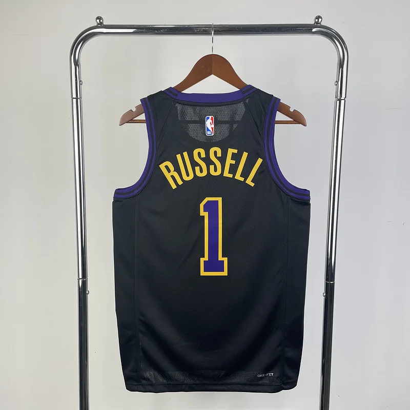 2024 Season NBA Los Angeles Lakers jersey  city version #1 Russell