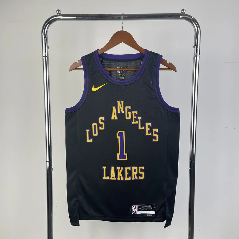 2024 Season NBA Los Angeles Lakers jersey  city version #1 Russell