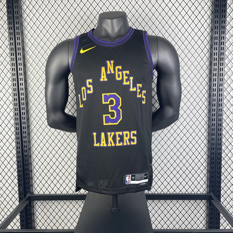 2024 Season NBA Los Angeles Lakers jersey  city version #3 Davis