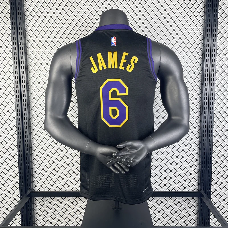 2024 Season NBA Los Angeles Lakers jersey  city version #6 James