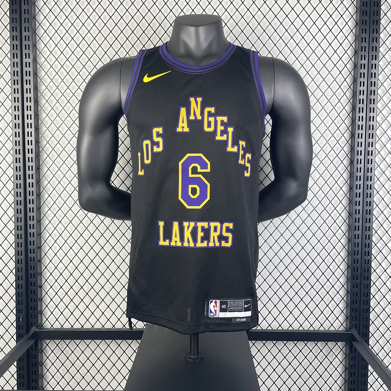 2024 Season NBA Los Angeles Lakers jersey  city version #6 James