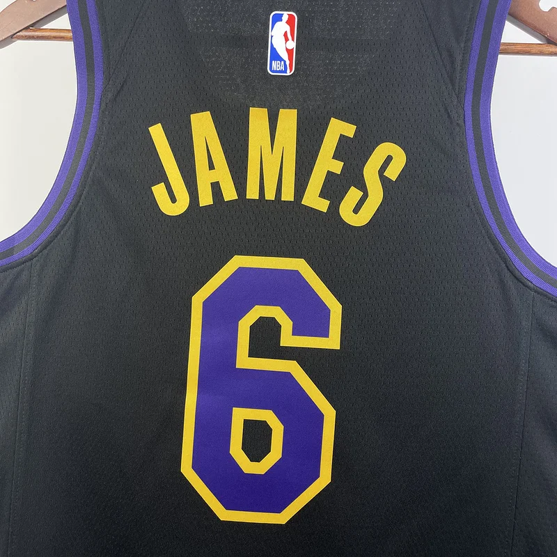 2024 Season NBA Los Angeles Lakers jersey  city version #6 James