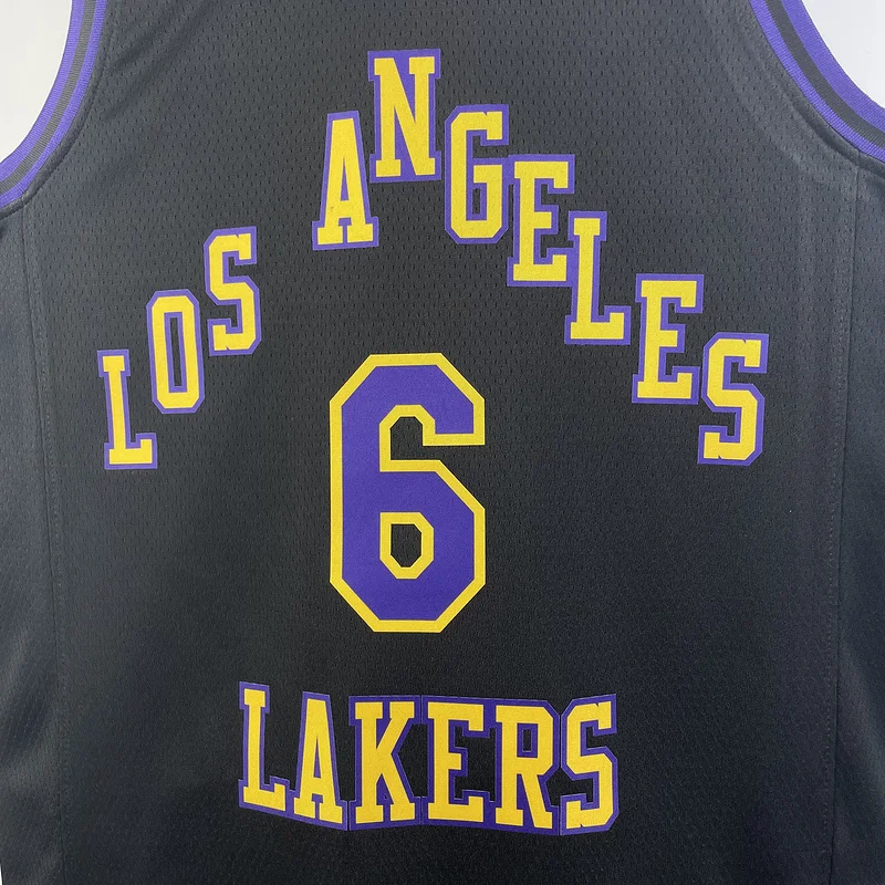 2024 Season NBA Los Angeles Lakers jersey  city version #6 James