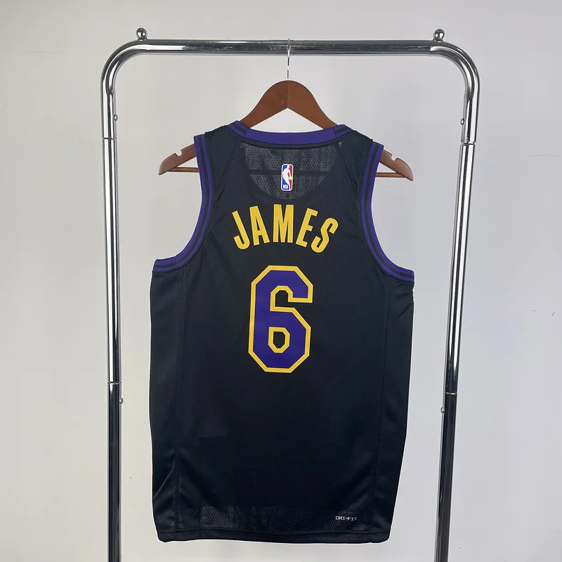 2024 Season NBA Los Angeles Lakers jersey  city version #6 James