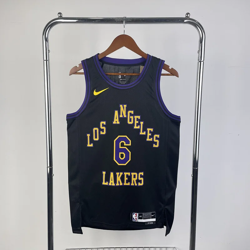 2024 Season NBA Los Angeles Lakers jersey  city version #6 James