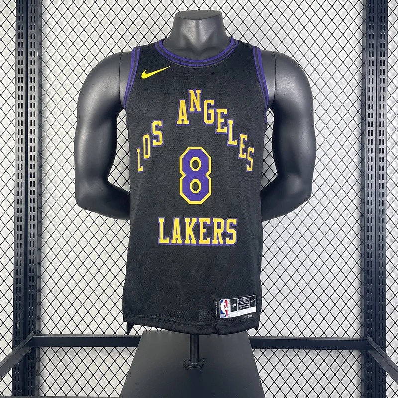 2024 Season NBA Los Angeles Lakers jersey  city version #8 Kobe Bryant