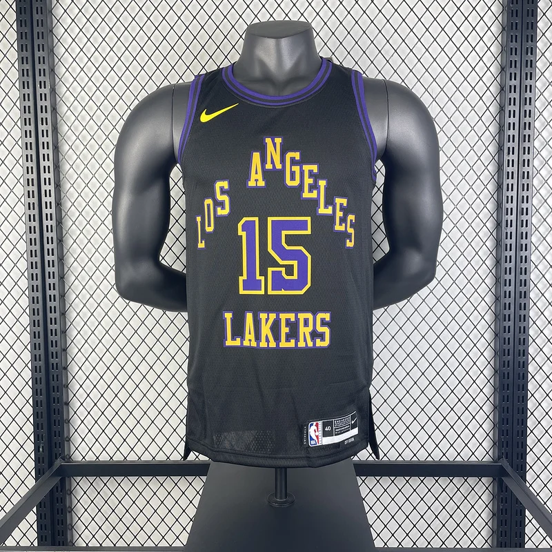 2024 Season NBA Los Angeles Lakers jersey  city version #15 Reaves