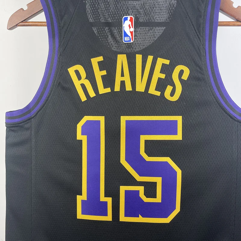 2024 Season NBA Los Angeles Lakers jersey  city version #15 Reaves