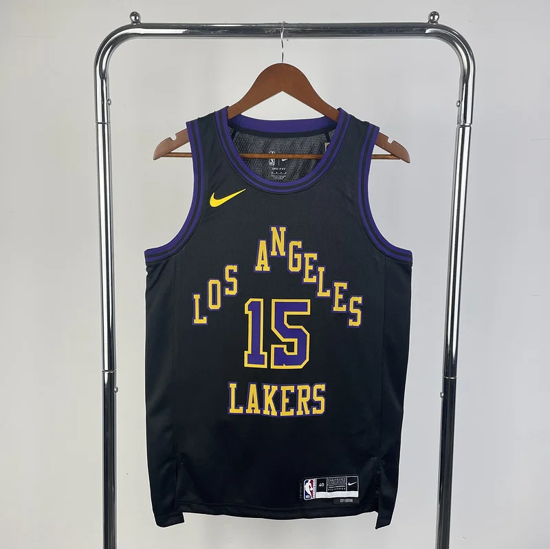 2024 Season NBA Los Angeles Lakers jersey  city version #15 Reaves