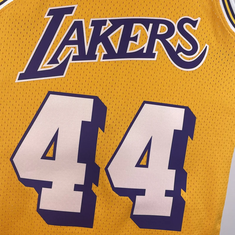 MN Heat pressed Retro jersey:SW NBA Los Angeles Lakers jersey  1971 1972 Season #44 West