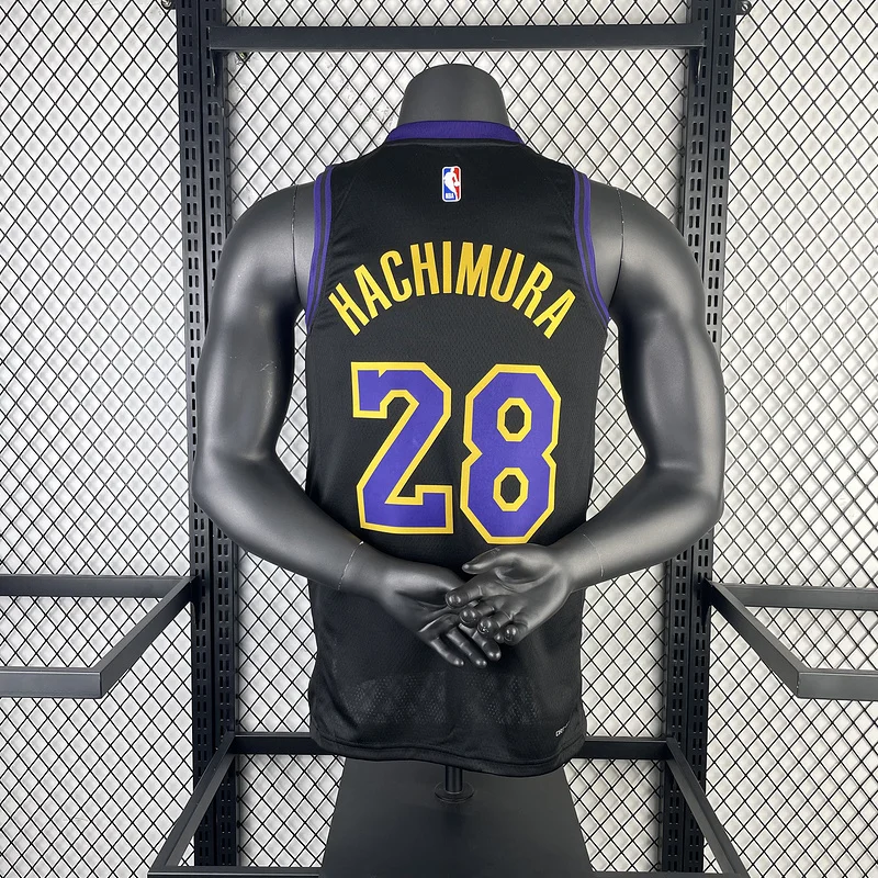 2024 Season NBA Los Angeles Lakers jersey  city version #28 Hachimura