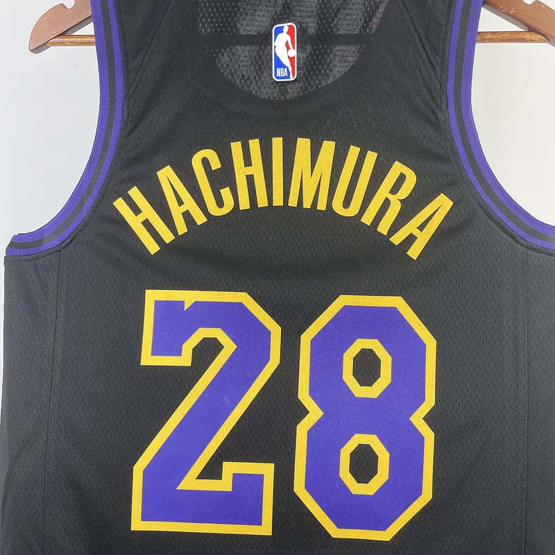 2024 Season NBA Los Angeles Lakers jersey  city version #28 Hachimura