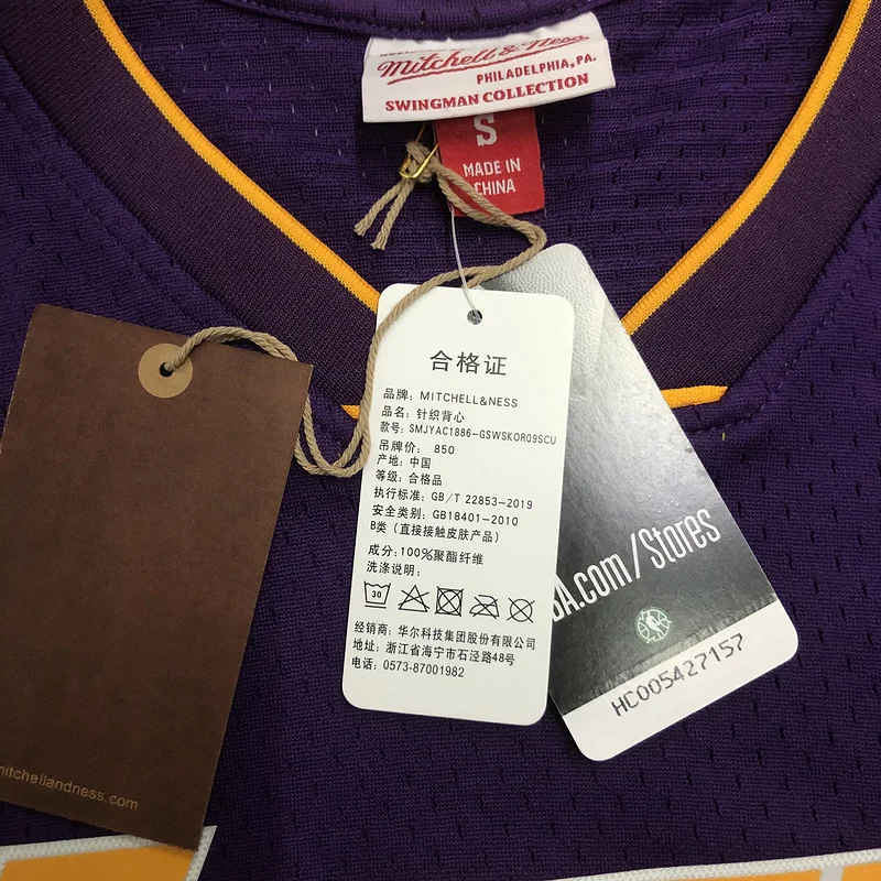 MN Heat pressed retro jersey SW NBA Los Angeles Lakers jersey  2008 2009 Season V-neck Purple色 #24 Kobe Bryant