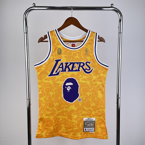 BAPE × M N Co-branded NBA Los Angeles Lakers jersey Los Angeles Lakers