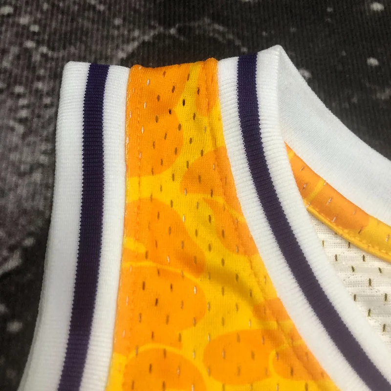 BAPE × M N Co-branded NBA Los Angeles Lakers jersey