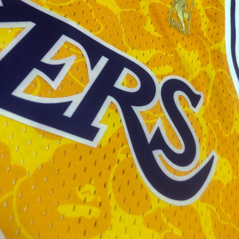 BAPE × M N Co-branded NBA Los Angeles Lakers jersey