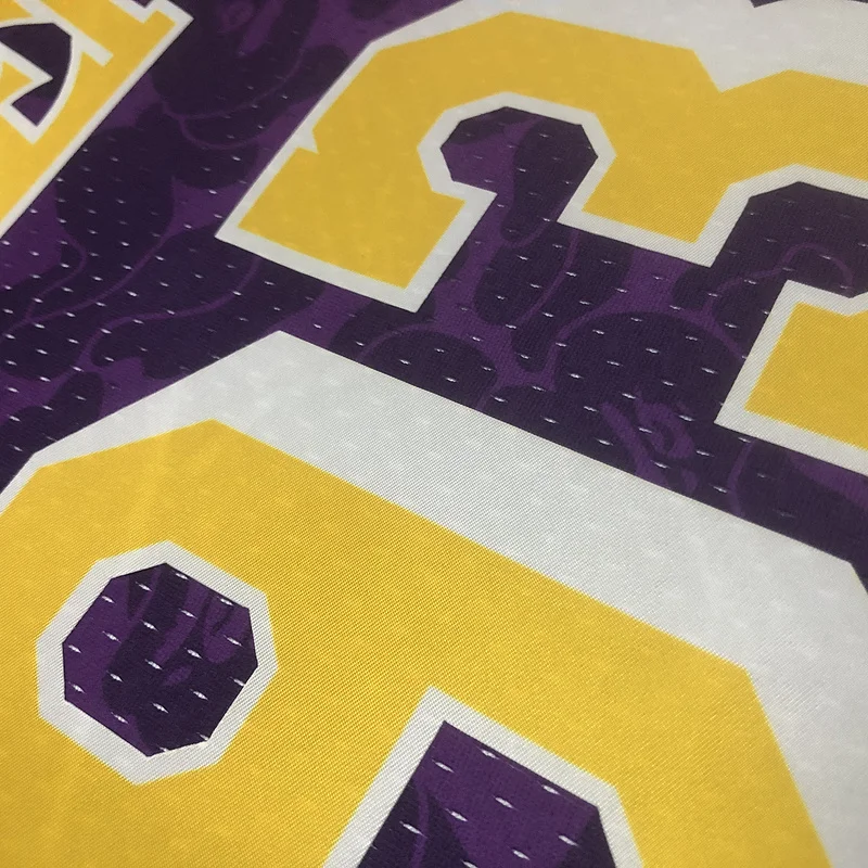 BAPE×M&N Co-branded NBA Los Angeles Lakers jersey  Purple #93