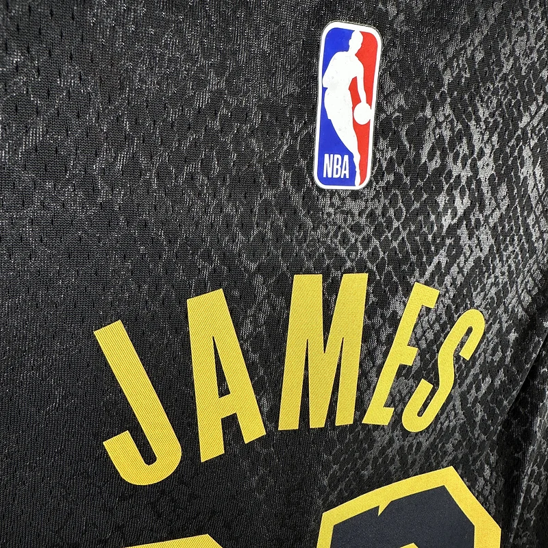 Youth kids Basketball Jersey Los Angeles Lakers snake pattern #23 JAMES