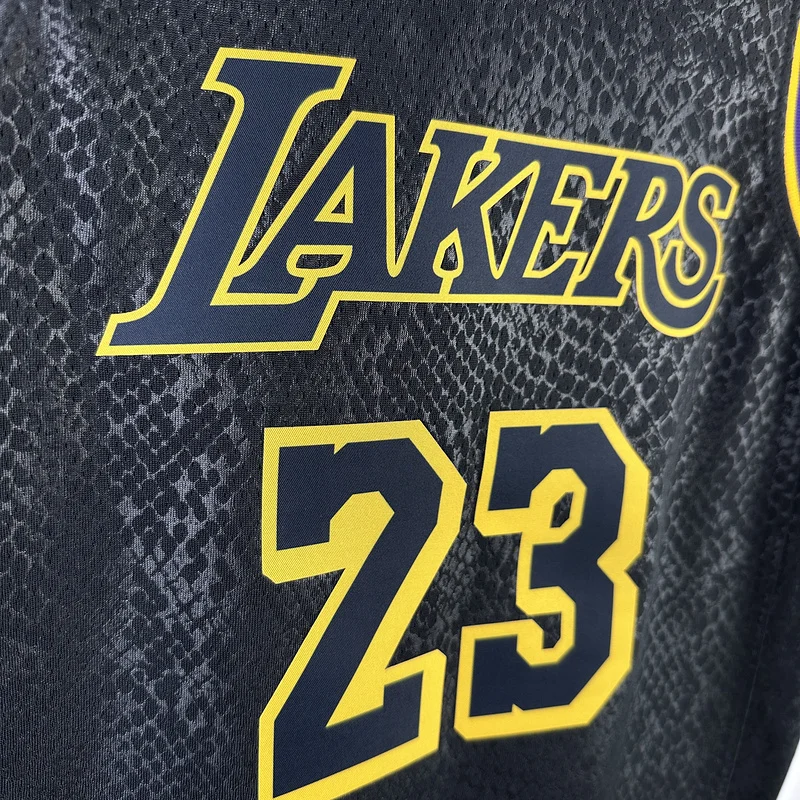 Youth kids Basketball Jersey Los Angeles Lakers snake pattern #23 JAMES