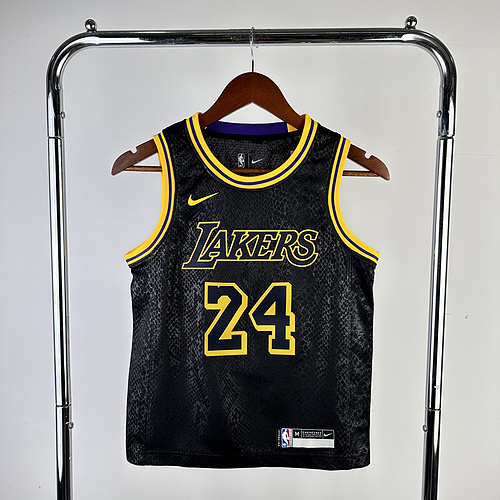 Youth kids NBA Los Angeles Lakers jersey  snake pattern #24 Kobe Bryant Los Angeles Lakers