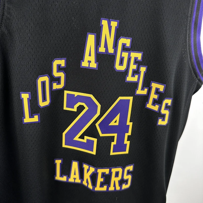 Youth kids 2024 Season NBA Los Angeles Lakers jersey  city version #24 Kobe Bryant