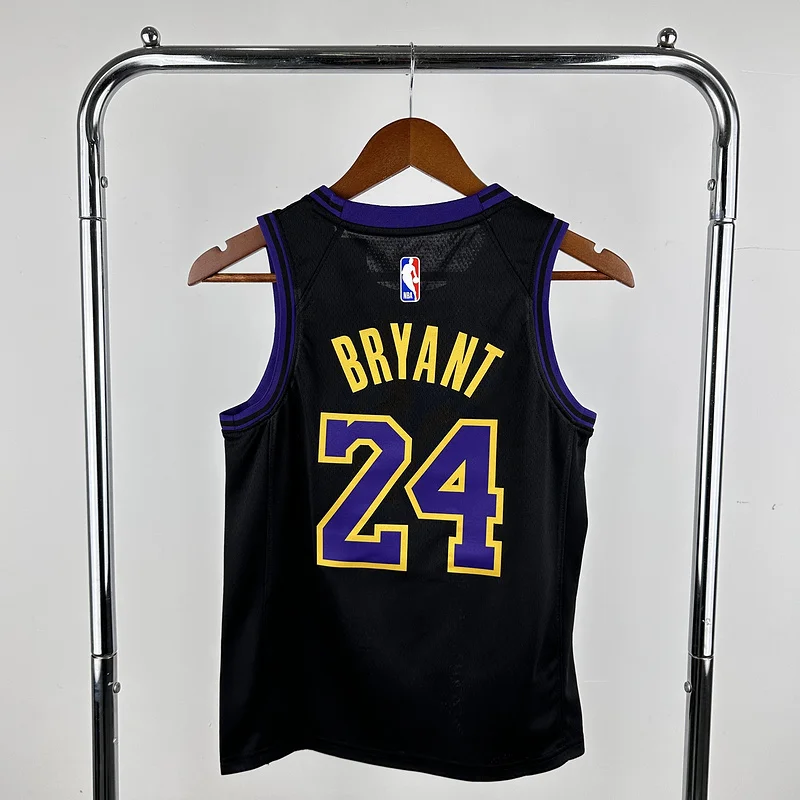 Youth kids 2024 Season NBA Los Angeles Lakers jersey  city version #24 Kobe Bryant