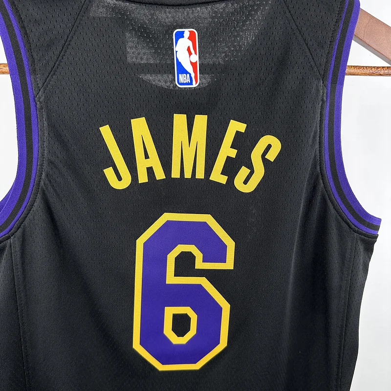 Youth kids 2024 Season NBA Los Angeles Lakers jersey  city version #6 James