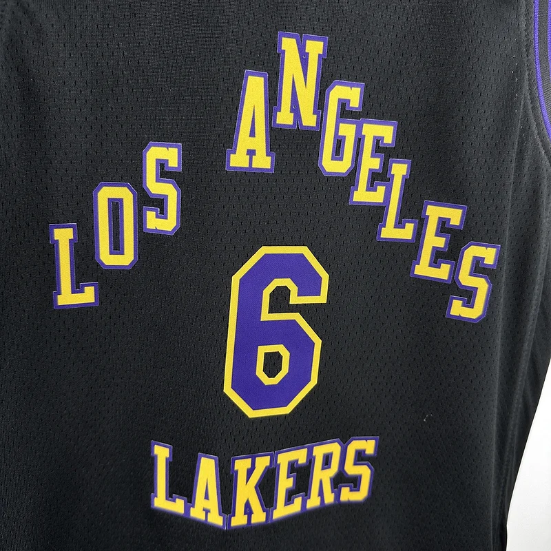 Youth kids 2024 Season NBA Los Angeles Lakers jersey  city version #6 James