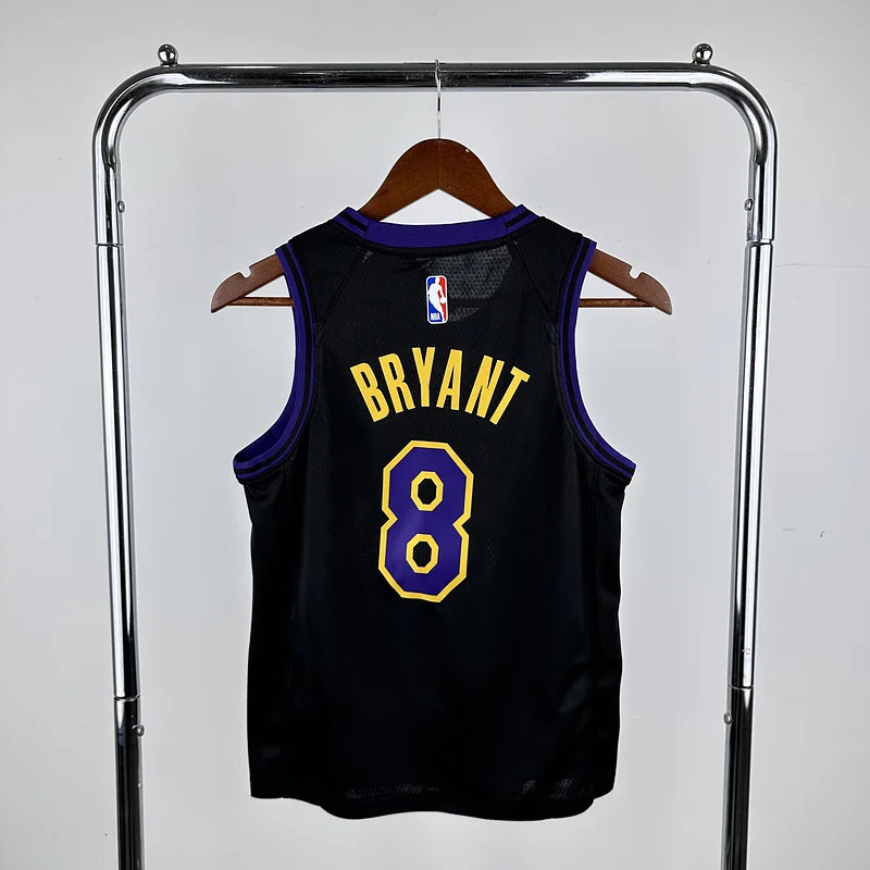 Youth kids 2024 Season NBA Los Angeles Lakers jersey  city version #8 Kobe Bryant