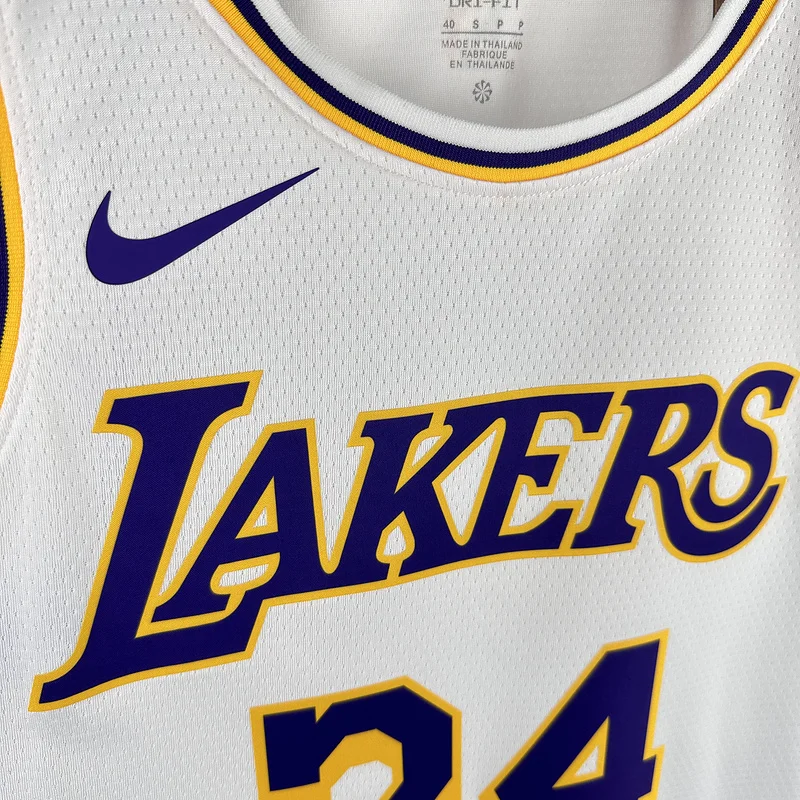 NBA Los Angeles Lakers jersey  round neck White #34 O\'Neal