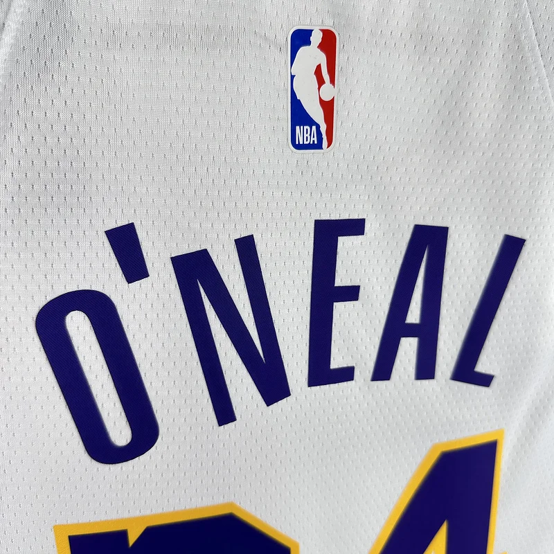 NBA Los Angeles Lakers jersey  round neck White #34 O\'Neal