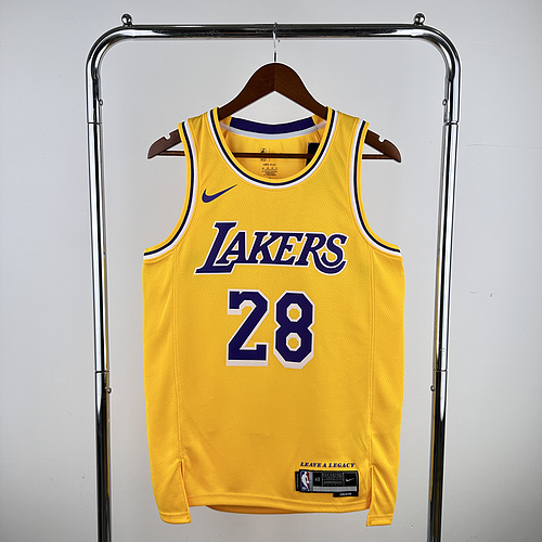 LE SSERAFIM members uniform NBA Los Angeles Lakers jersey  #28 Los Angeles Lakers