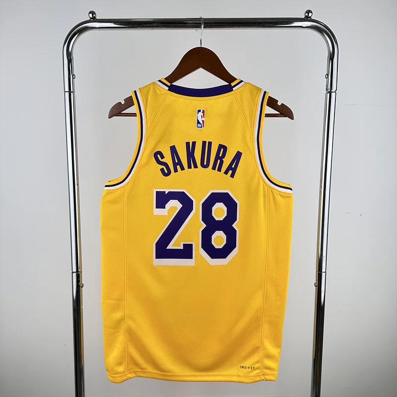 LE SSERAFIM members uniform NBA Los Angeles Lakers jersey  #28