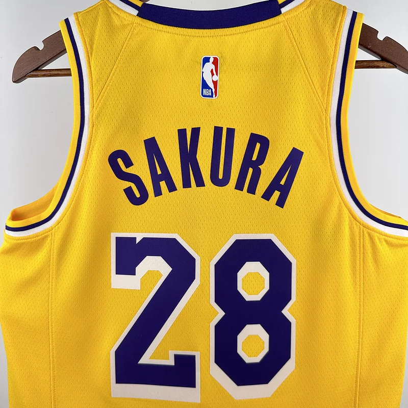 LE SSERAFIM members uniform NBA Los Angeles Lakers jersey  #28