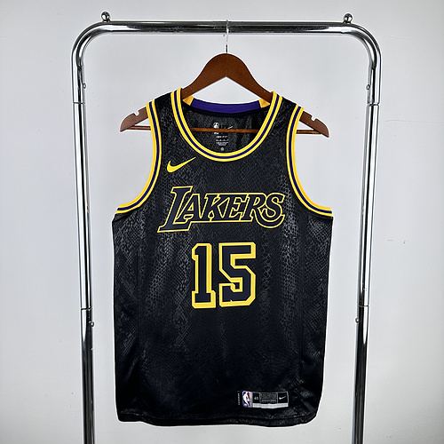NBA Los Angeles Lakers jersey  snake pattern #15 Reaves Los Angeles Lakers