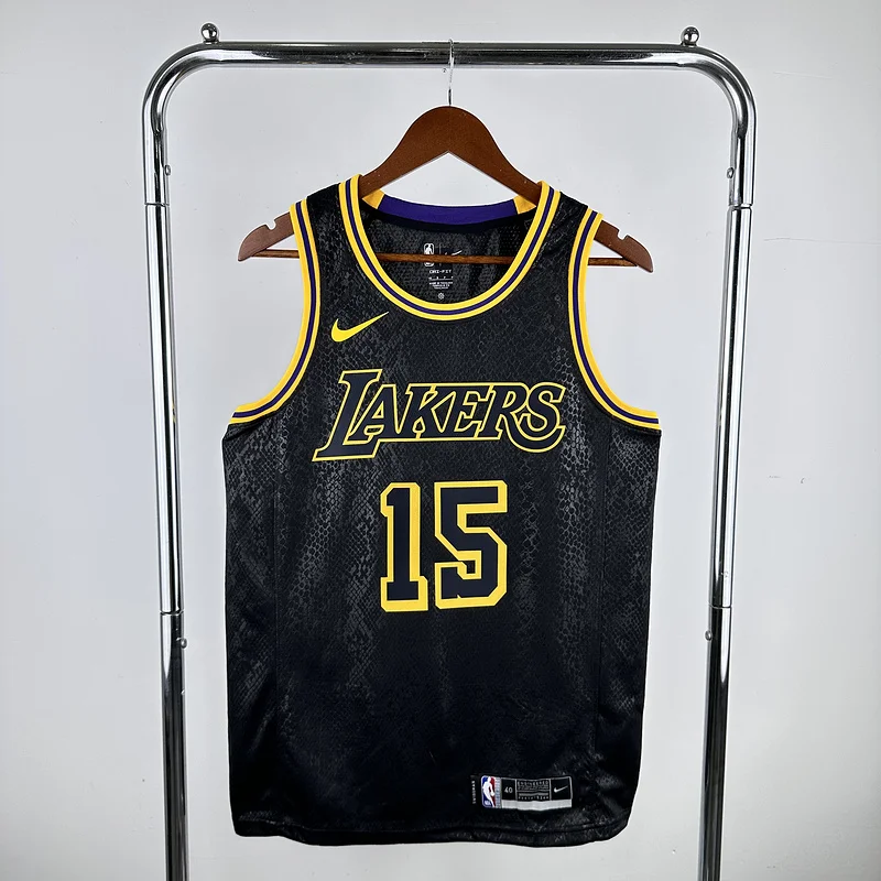 NBA Los Angeles Lakers jersey  snake pattern #15 Reaves