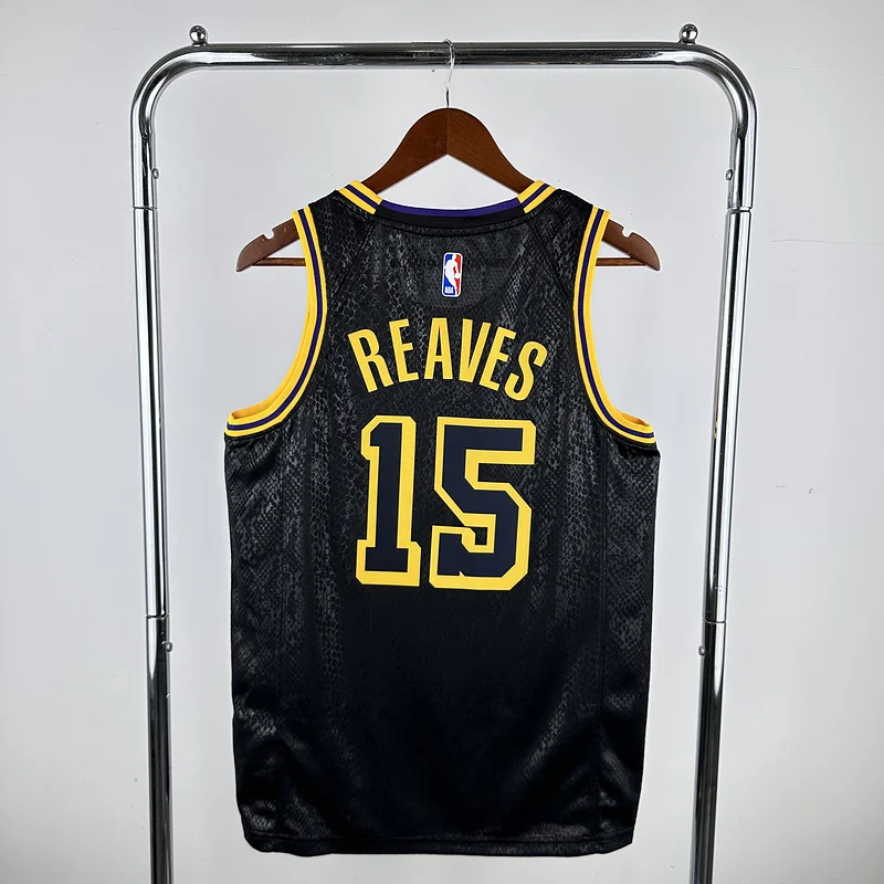 NBA Los Angeles Lakers jersey  snake pattern #15 Reaves