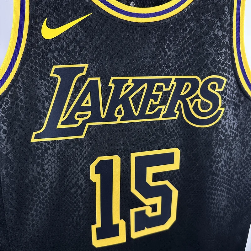 NBA Los Angeles Lakers jersey  snake pattern #15 Reaves