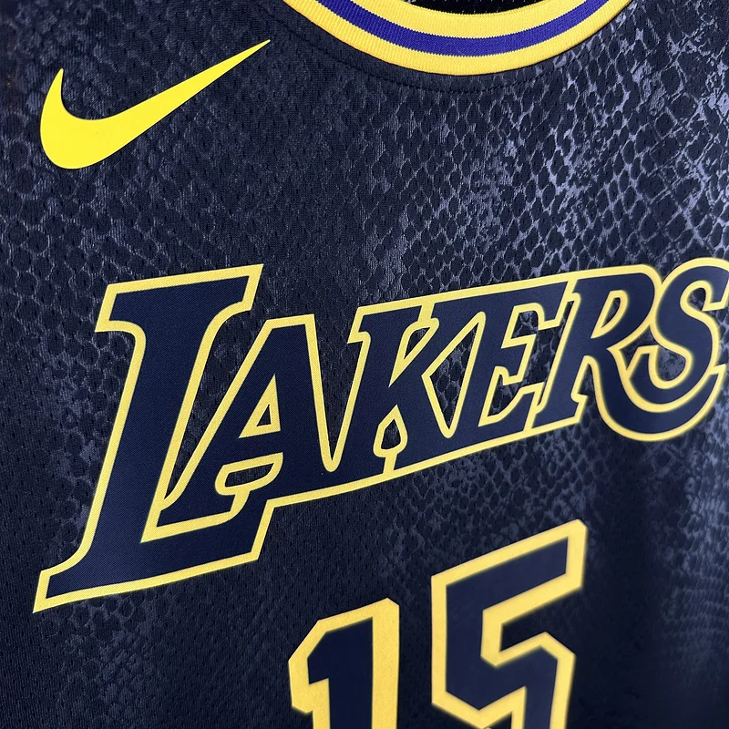 NBA Los Angeles Lakers jersey  snake pattern #15 Reaves