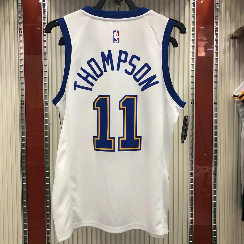 Golden State Warriors white #11 Thompson