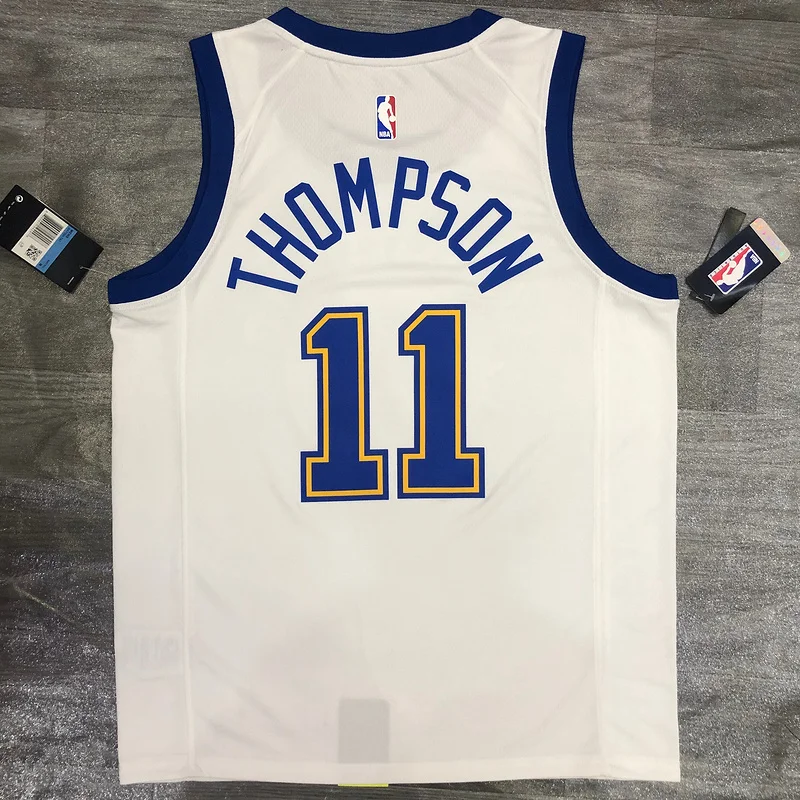 Golden State Warriors white #11 Thompson