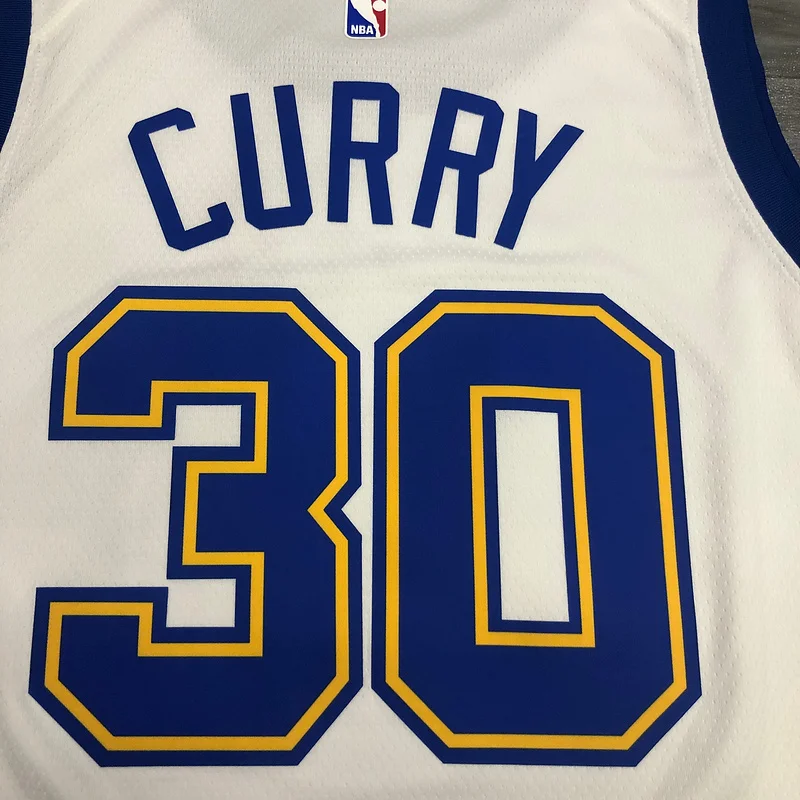 Golden State Warriors white #30 Curry