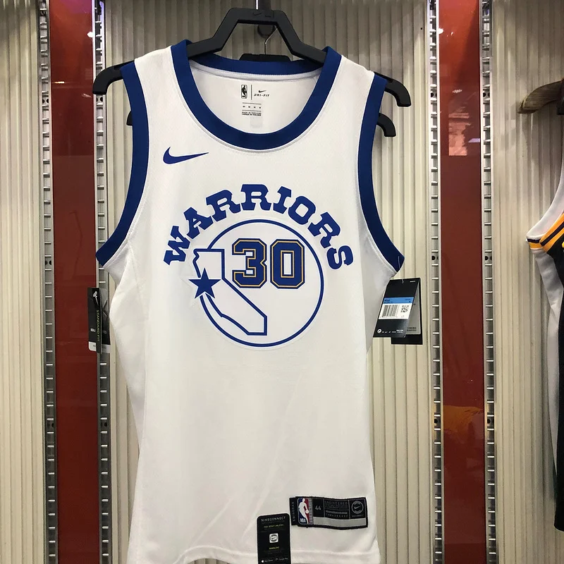 Golden State Warriors white #30 Curry