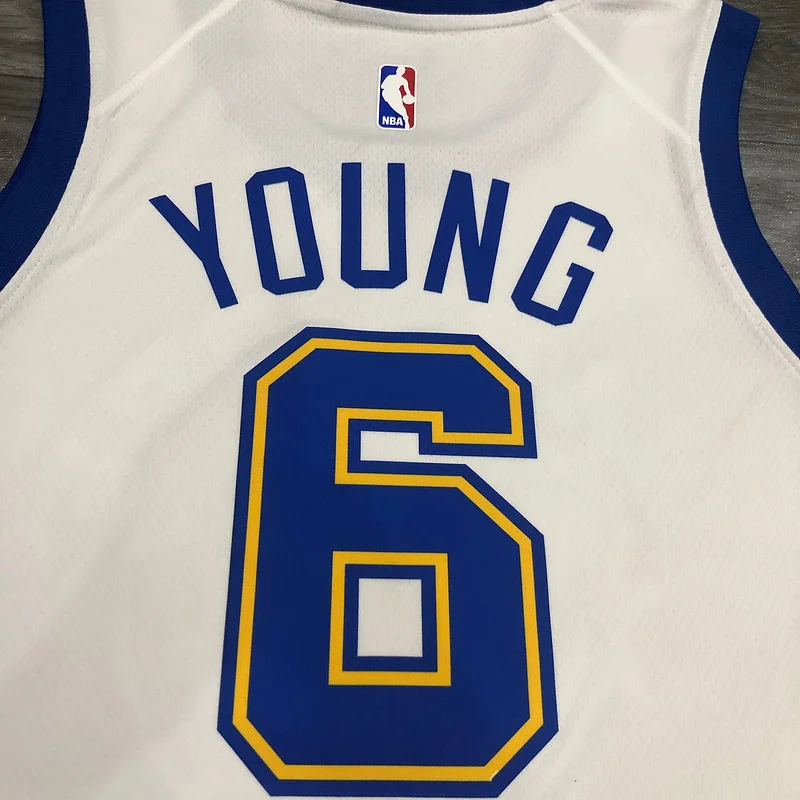 Golden State Warriors white #6 Nick Young