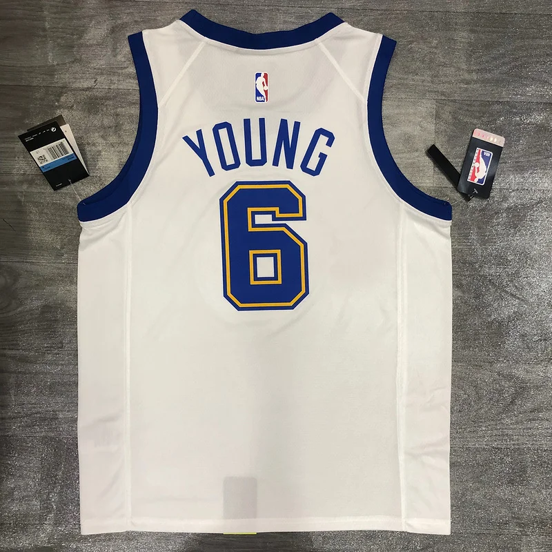 Golden State Warriors white #6 Nick Young